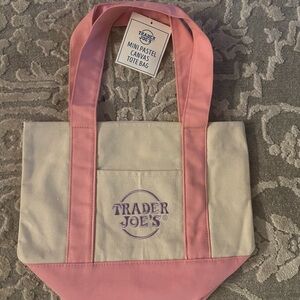 Trader Joe’s Spring Pastels Mini Tote 2025 - Pink